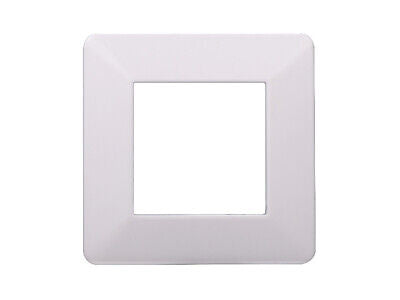 ETTROIT Placca Plastica Serie Starlight 2P Colore Bianco Compatibile Con Vimar