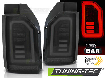 LED BAR TAIL LIGHTS SMOKE BLACK WHITE fits T6 15-19
