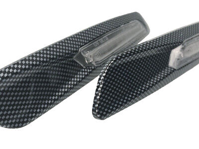 Kit Freccia Laterale a Led Side Marker Dinamica 3D Carbonio Lente Trasparente B