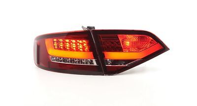 Coppia Fari Fanali Posteriori Tuning LED LTI A4 (B8 8K) 08-11 ROSSO BERLINA