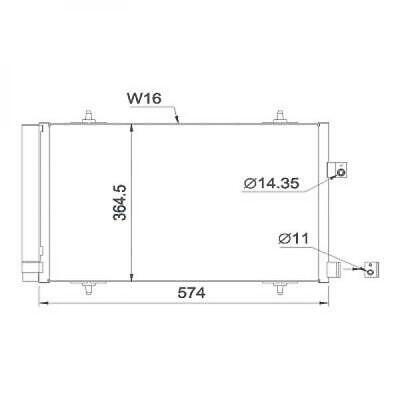 Condensatore clima C5 III 07/10- 508 1.6/2.0HDI