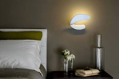 Lampada Led Modello ONDA Alluo Anodizzato Bianco 10W Luce Calda 3000K