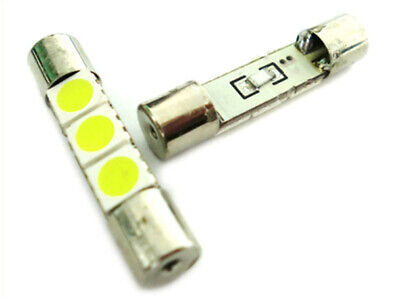 Lampadina Led Micro Siluro 12V T11 28mm 3 Smd 5050 Bianco Per Luci Di Cortesia