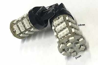 Coppia 2 Lampade Led T25 3157 P27/7W Con 54 Smd 3528 Colore Rosso 12V 2W <p>