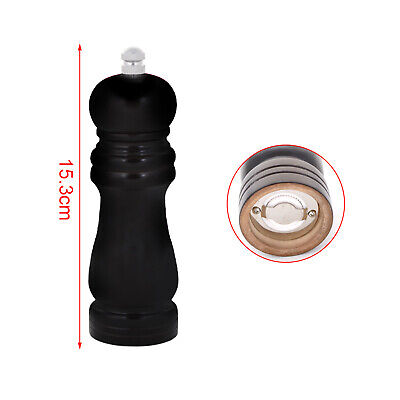 Macinapepe In Legno Macina Pepe e Sale Colore Nero 15,3cm <ul><li>Macinapepe