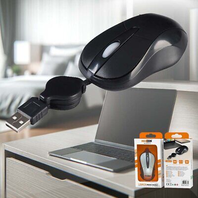 Mini Mouse Retrattile per PC Portatile Ideale Viaggio e Spostamenti Colore