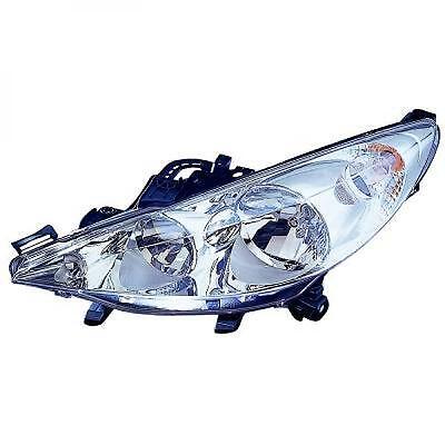 Faro fanale anteriore Destro 207 06-09 VALEO H7+H1 con motorino