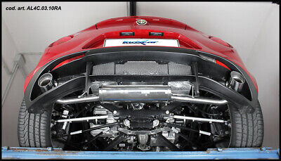 4C 1750 TBI (241CV) COUPÈ Posteriore con 2 silenziatori uscita diam.