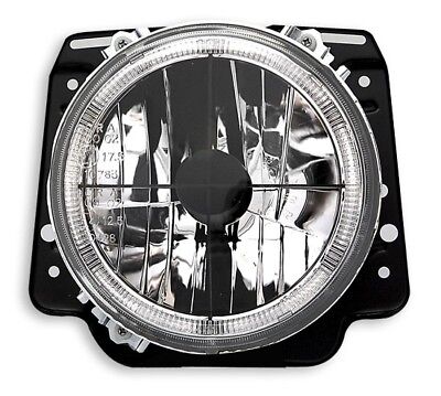 Coppia Fari Fanali Anteriori Tuning Angel Eyes per Golf 2 Cromati 1984-1991