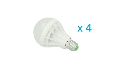 4 PZ Lampade LED E27 Globo Opaca Sfera G80 12W Diametro 80mm Bianco Freddo <p