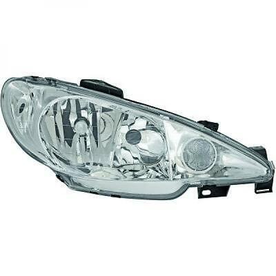Faro anteriore sx 206 98-05 chiaro H7/H7 DEPO per reg el