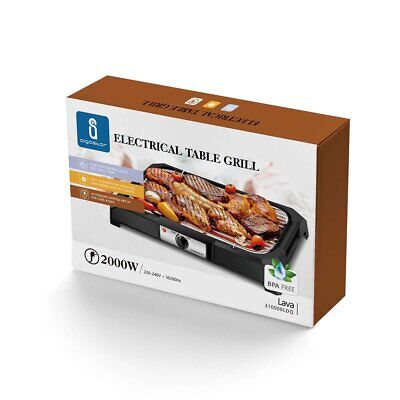 Griglia Elettrica Interna Portatile 2000W per Barbecue Senza Fumo, Superficie