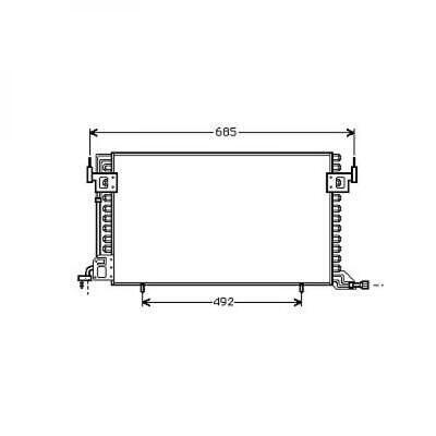 Condensatore clima BERLINGO 96- ZX PARTNER 306