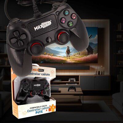 Joystick per PS4 USB 2.0 Gaming Plug N Play Controller da Gioco Computer Fisso