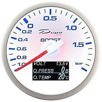 Calibrador de Presión Herramienta 60mm Depo Turbo -1 + 2 + Voltios / T. Óleo /