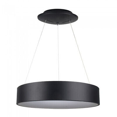 Lampada Led A Sospensione Moderno Circolare Colore Nero Diametro 600mm 30W
