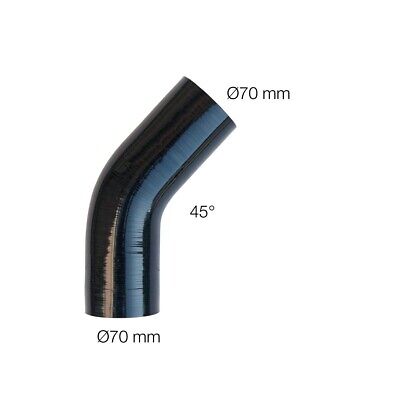 Curva 45°Manitor id.70mm silicone rinforzato a 4 strati