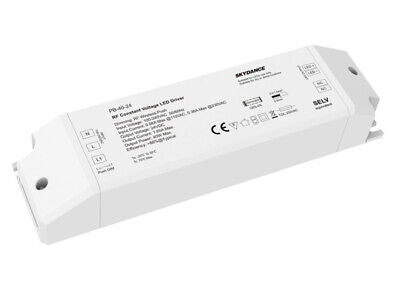 Alimentatore Dimmerabile CV 24V 40W Con Pulsante N.O. e Telecomando RF 2.4G Per