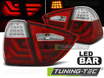 FANALI POSTERIORI A BARRA A LED ROSSO WHIE per E91 05-08