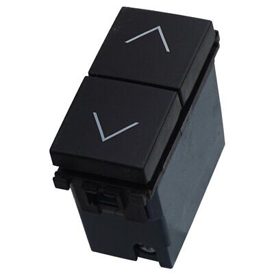 ETTROIT Pulsante Doppio Interbloccato Saliscendi 10A Colore Nero Compatibile