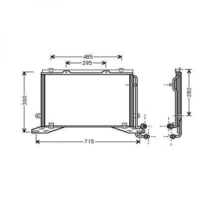 Condensatore clima ClasseE W210 95-02 2.5 TD 2.7 CDi 300D CD+CDi