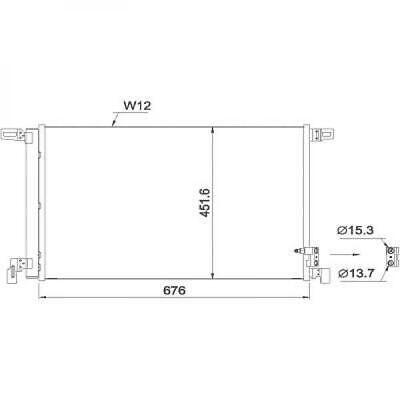 Condensatore clima Q7 01/2015 - 2.0 TFSI/30TFSI/TDI 4M0 816 421 B
