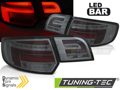 LED BAR RED TAIL LIGHTS SMOKE SEQ fits A3 8P 5D 03-08