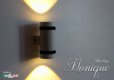 Applique Led Da Parete Modello Monique Italian Design Moderna 6W Doppio Illumin
