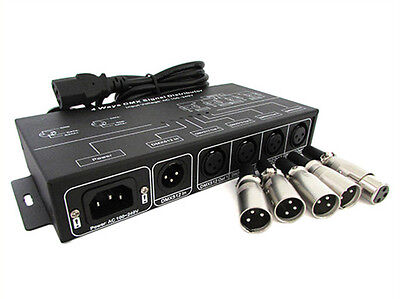 Amplificatore Distributore Segnale DMX 512 Signal Distributor 4 Canali 220V DMX1