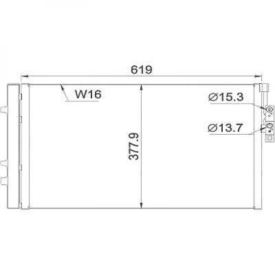 Condensatore clima X3 F25 09/2011 X4 F26 64539216143 565x377