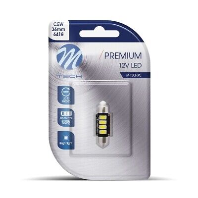 Blister 1x LED L334 C5W 36mm 4xSMD5730 12V CANBUS bianco