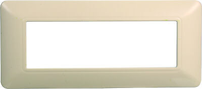 ETTROIT Placca Plastica Serie Solar 6P Colore Sabbia Compatibile Con Bticino