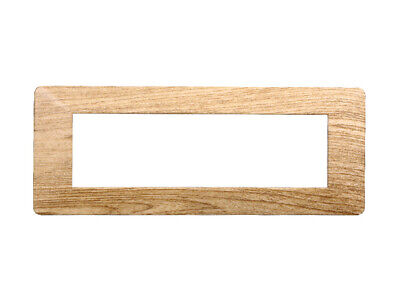 ETTROIT Placca Plastica Serie Starlight 7P Colore Legno Scuro Compatibile Con
