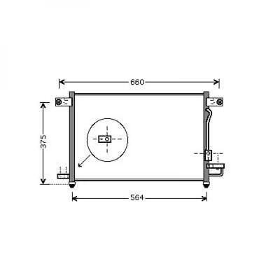 Condensatore clima KALOS 02-04 1 2i-8V MAN.