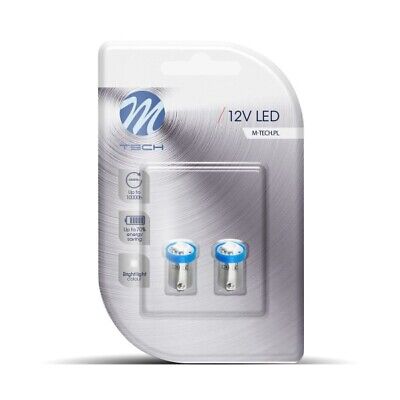 Blister 2x LED L008B BA9s 1xSMD5050 blu