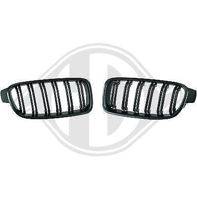 Coppia Griglie Calandre Anteriori Tuning F30 F31 10.2011> M3 LOOK Nero Opaco