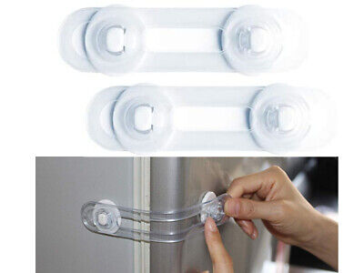2 Pezzi Chiusure Sicurezza Bambini 120X30mm Blocca Ante e Cassetti Con