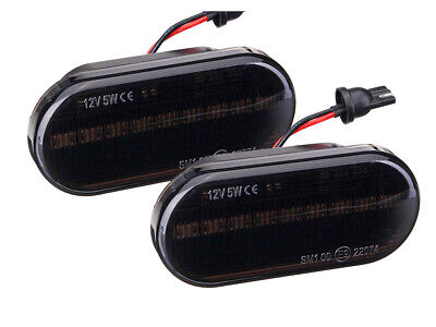 Kit Freccia Laterale a Led Side Marker Lente Nero Fume Luce Arancione PerGol