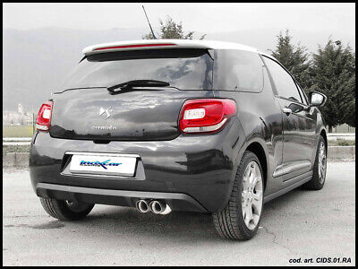 DS3 1.6 16V TURBO (155CV) 2010-- Posteriore con uscita 2 x diam. 80