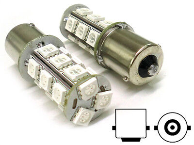 Lampada Led BA15S 1156 P21W 18 Smd Arancione 12V Luci Frecce