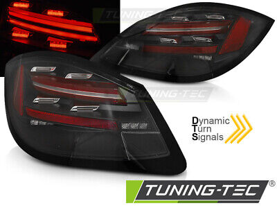 LED BAR TAIL LIGHTS BLACK SEQ fits  BOXSTER / CAYMAN 987 09-12