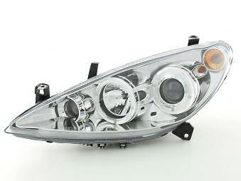 Coppia Fari Fanali Anteriori Tuning 307 01-06 cromato