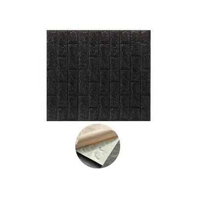 10 PZ Carta da Parati 3D Nero Pannelli Autoadesivi Per Pareti Muri Wallpaper