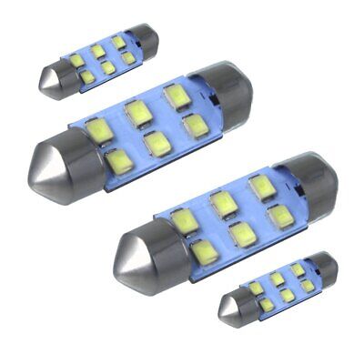8 Pezzi 24V Lampada Led Siluro T11 C5W 36mm 6 Smd Bianco Ghiaccio Per Camion <p