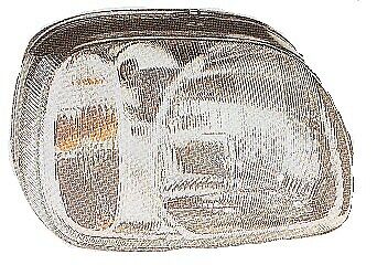 Faro anteriore dx MICRA 98-00 H4 per reg el B6010-6F600