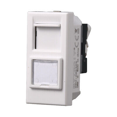 ETTROIT Connettore Rete Presa Dati RJ45 CAT5E Colore Bianco Compatibile Con