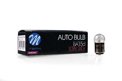 LOTTO DI 10 PEZZI Lampada M-TECH BA15d 10W 24V