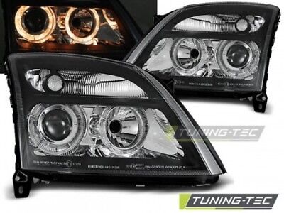Coppia Fari Fanali anteriori   Tuning VECTRA C 04.02-08.05 ANGEL EYES Nero