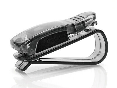 Clip Portaocchiali per Auto Da Parasole Colore Nero Supporto Occhiali e bigliett