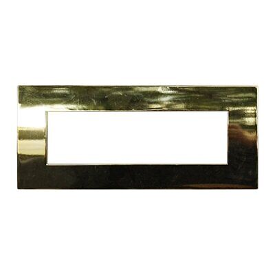 ETTROIT Placca Plastica Serie Venus 7P Colore Oro Lucido Compatibile Con Vimar